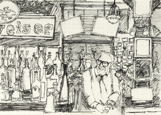 Harry Caray's Line Drawing